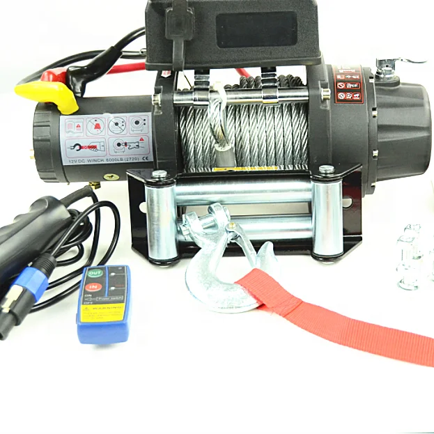 

6000lbs pull winches 12v 4x4 electric winch