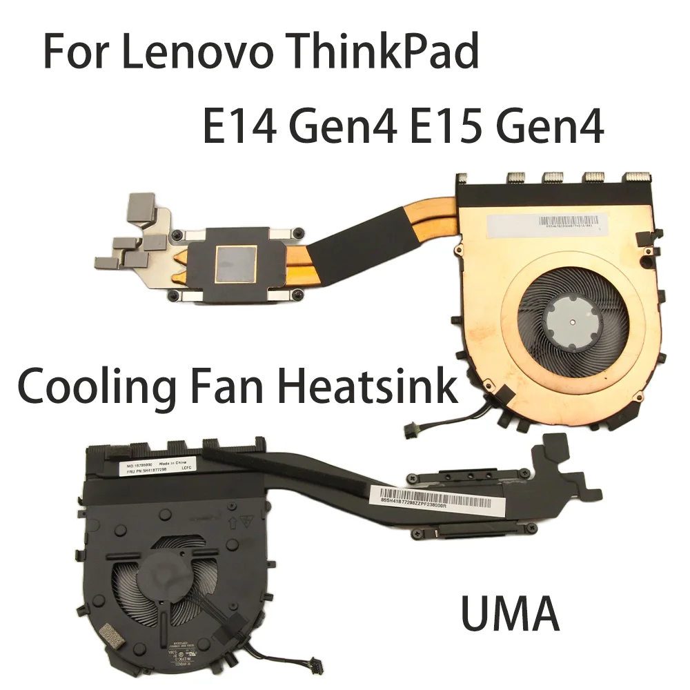 

For Lenovo ThinkPad E14 Gen 4 E15 Gen 4 UAM Laptop New Original CPU Cooling Fan Heatsink FRU：5H41B77297 5H41B77298
