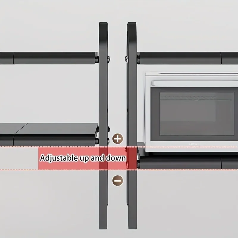 Imagem -03 - Rack de Panela Ajustável para Cozinha Cremalheira Multifuncional para Panelas e Panelas Panelas de Lanche Armário de Bancada Cesta de Armazenamento para Cozinha Níveis