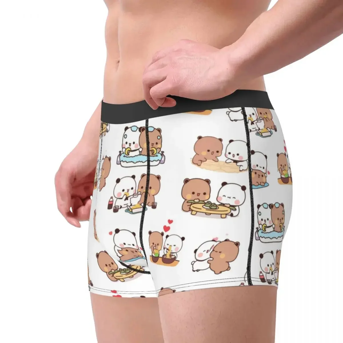 Bubu Dudu Men's Underwear Cute Cartoon Boxer Shorts Panties Sexy Soft Underpants for Male