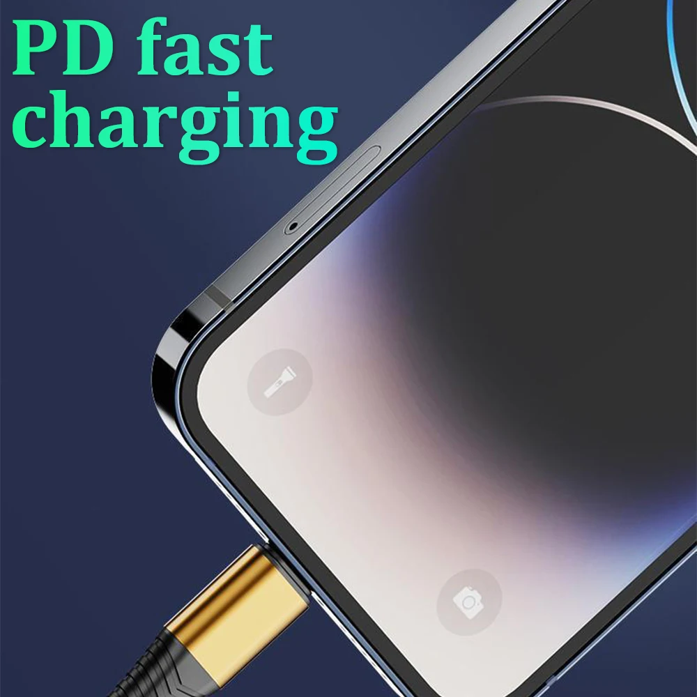 3-in-1 100W 5A Fast Charging USB To Type-C Micro Fast Charger Cable For iPhone 14 13 Samsung Xiaomi Huawei iPhone 14 13