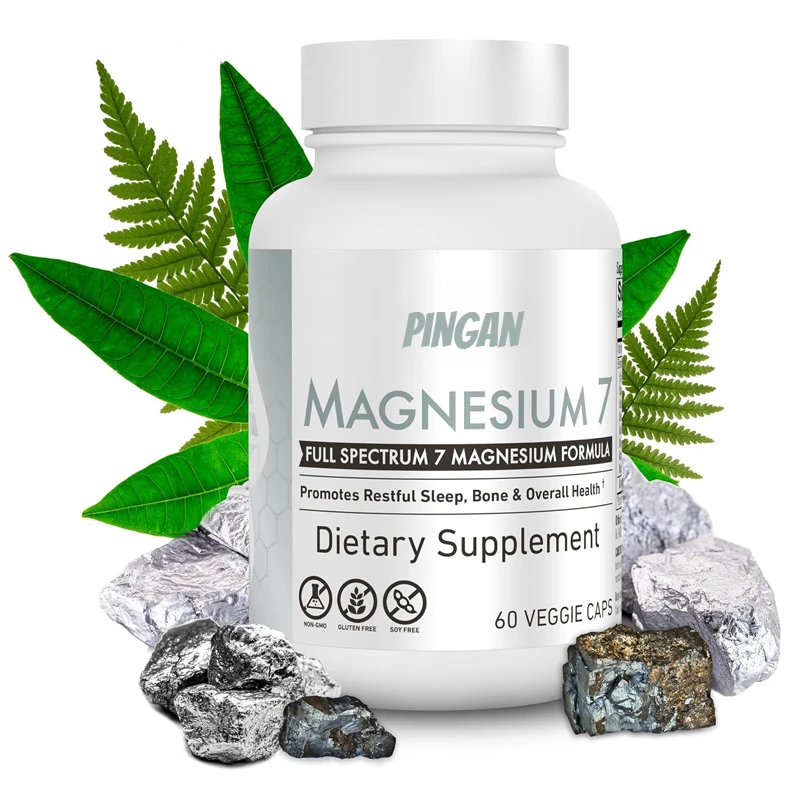 

Magnesium Supplement,used To Support Sleep and Muscle Recovery, Containing Vitamin B6 and Manganese Citrate and Glycine,60 Pills