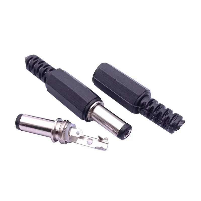 5/20/100PCS 5.5mmX2.5mm Male Jack DC Power Plug Socket Jack DC 5.5*2.1mm Solder Type Adapter Adaptor Connector Barrel Plugs