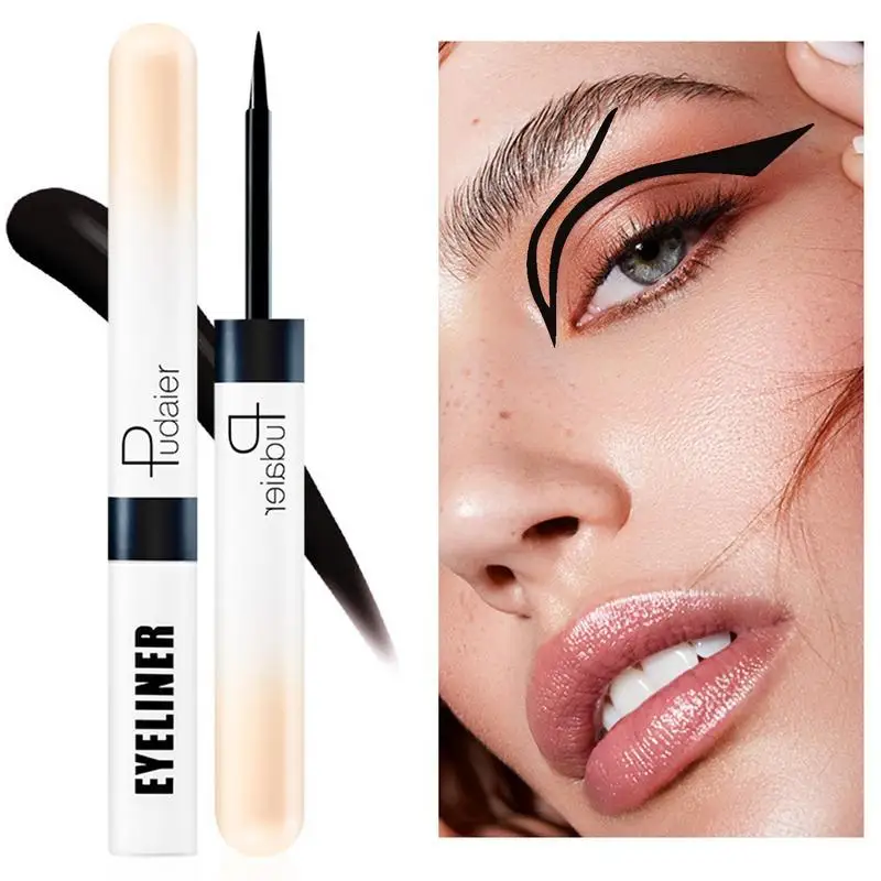 Farbiger flüssiger Eyeliner Stift wasserdicht langlebiger matter Eyeliner Gel flüssige Farbe Eyeliner Bleistift Augen Make-up Eyeliner weiß