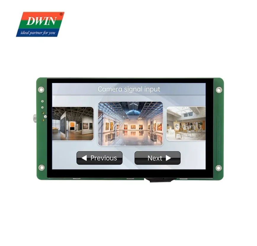 

2026 DWIN 7-дюймовый IPS Smart LCD дисплей 1024*600 HMI с сенсорным экраном, камерой FSK Bus, 16,7 млн цветов, последовательный интерфейс TTL RS232