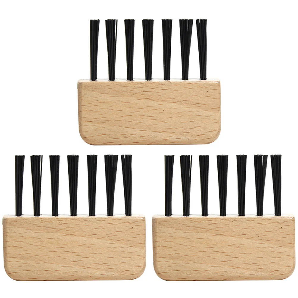 

3 Pcs Beech Wood Comb Brushes Comb Cleaner for Men Remove Broken Hair Hair Brush Cleaner Tool Dust Without Damage Gifts