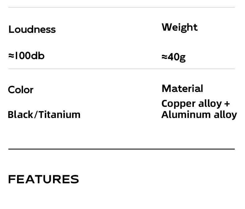 ROCKBROS Lokaler Versand Fahrradklingel 100dB Warnton Kupfer-Aluminium-Legierung Wasserdicht Ultraleicht Laute Fahrradklingel Fahrradzubehör – Detail 3