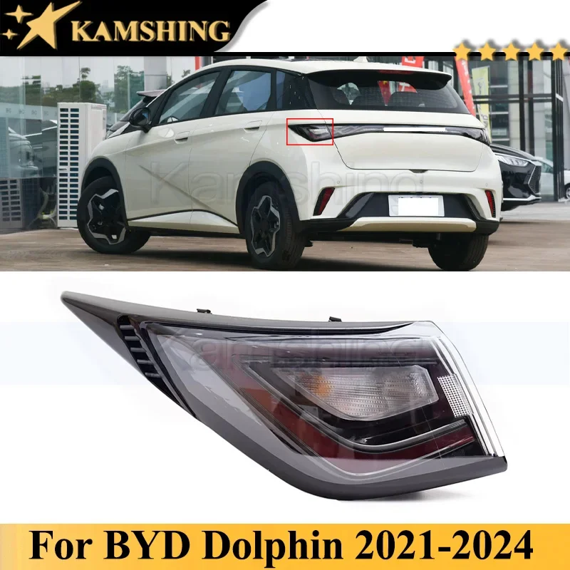 

Kamshing Rear Bumper Tail Light Lamp For BYD Dolphin 2021-2024 Taillight Taillamp Brake Light Rear Turn Light
