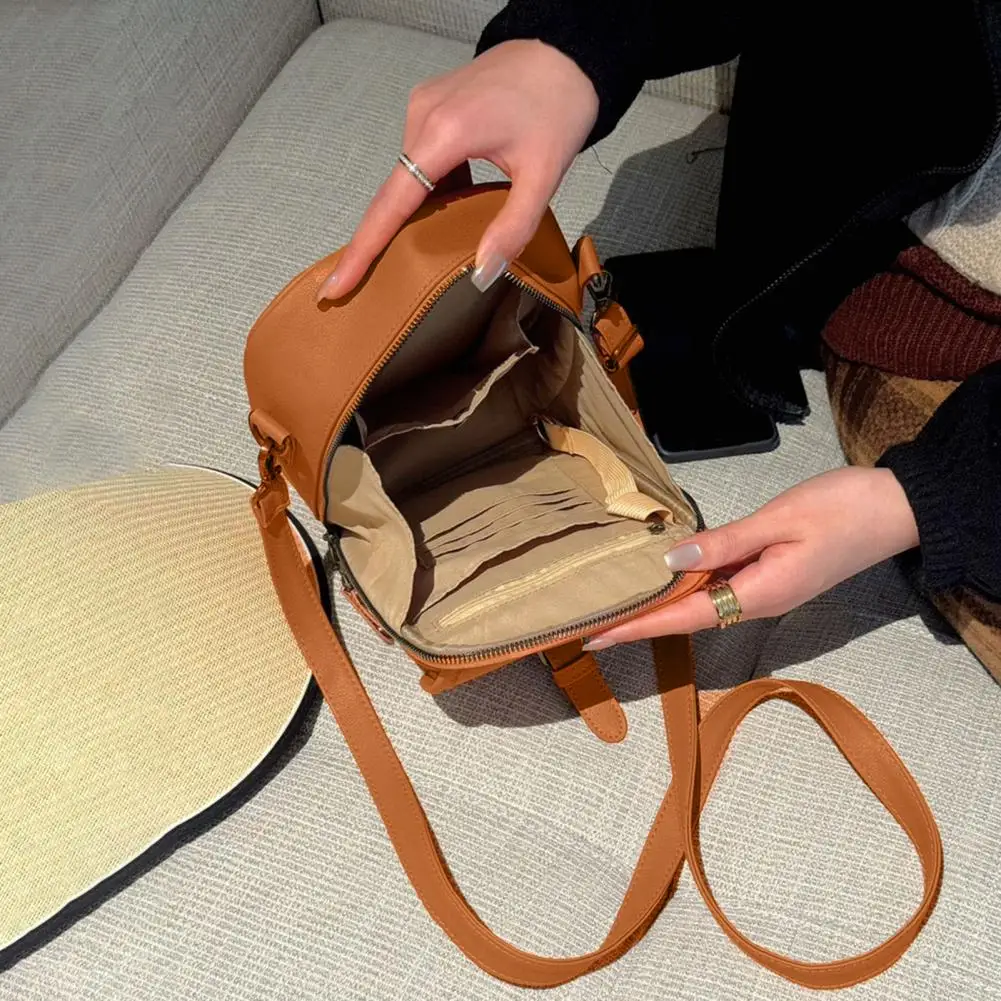 Crossbody Bag Vintage Shoulder Bag with Adjustable Shoulder Strap Anti-Theft Purse with Card Slots Built in Wallet for Travel Da