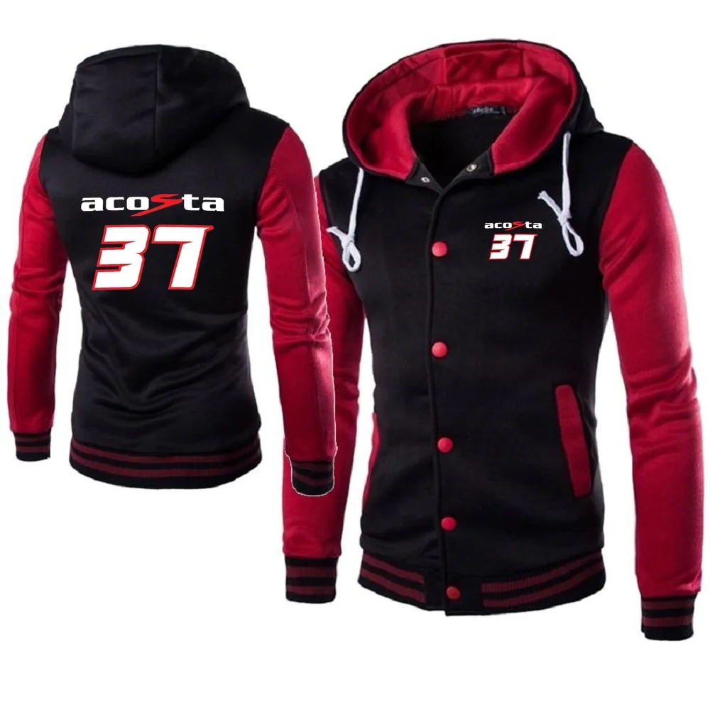 Men Motorcycle Rider Racing Pedro Acosta 37 GP Riding Fleece Hoodies Baseball Uniform Men's Hooded Sweatshirts Hoody Jersey Jack