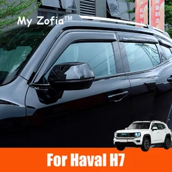 For GWM HAVAL H7 2025 2026 Car Window Visor Car Window Rain Guard Weather Shields Window Rain Eyebrow Exterior Accessories