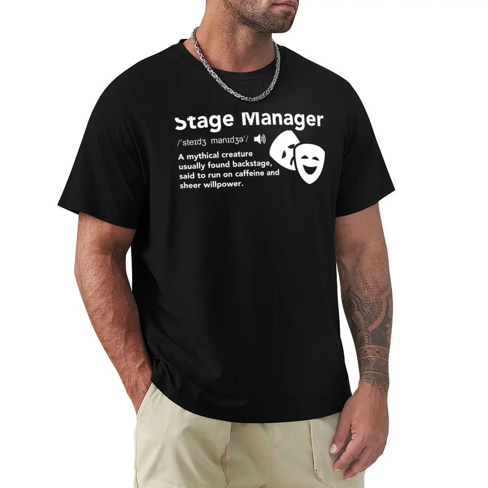 Stage Manager Definition T-Shirt man t shirts graphic T-Shirt