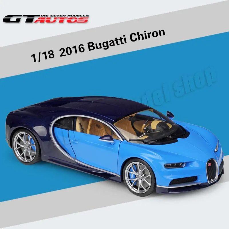 

WELLY GTA 1:18 Bugatti Chiron Die-cast Alloy Car Model Toys Collectible Miniature Cars Sports Car Model Holiday Gift Wholesale