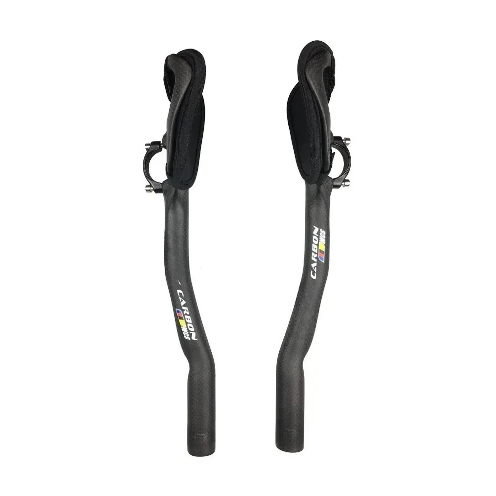 

Bicycle TT Handlebar 31.8mm,3K Full High Carbon Aero Bars Bicycle Tri Bars Cycling Rest Handlebar for Road Bike