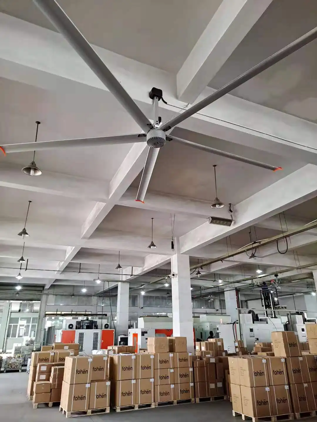 HUADA Manufacture 5m Giant High Volume Low Speed Industrial Large Ceiling Fan For Big Factory And Church