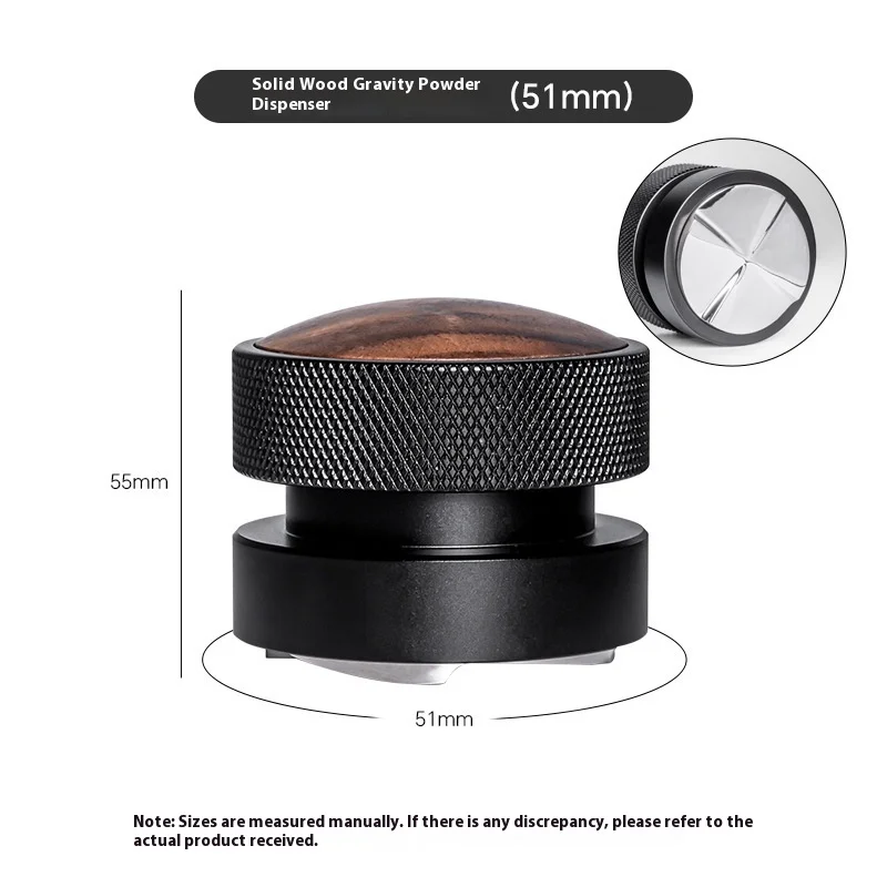 Adaptive Height 304 Stainless Steel Self-Gravity Coffee Powder Distributor Eco-Friendly Self-Discharging Coffee Filter Baskets