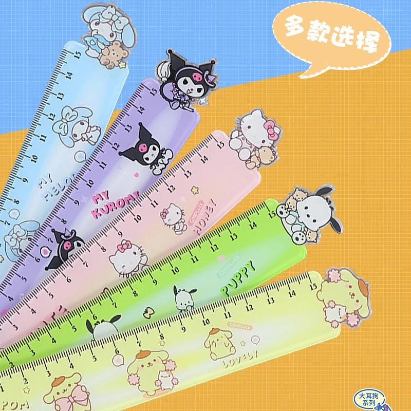 Acrylic ruler, cute and creative, Sanrio ruler, elementary school student drawing ruler, cartoon ruler, children's stationery