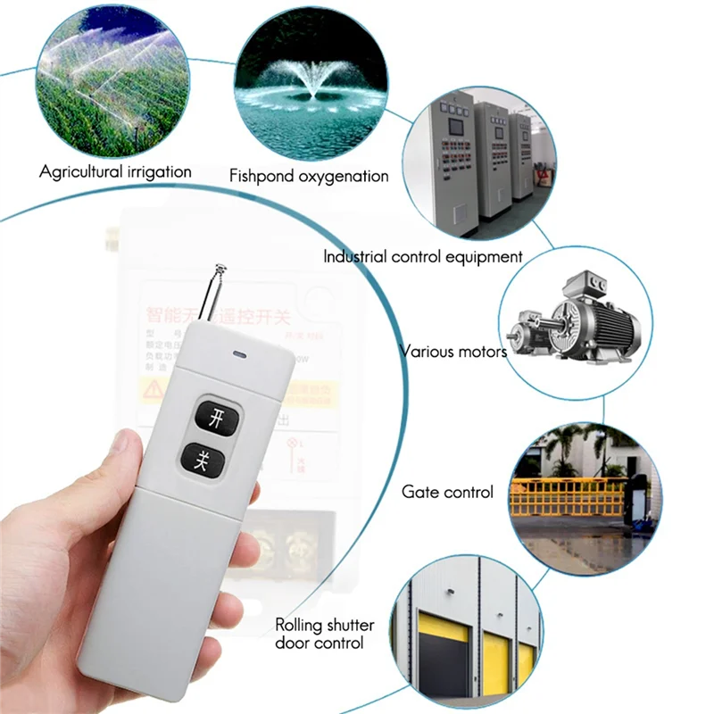 AF91-200-3000M Transmitter Long Range Distance RF Remote Control ASK High Power Wireless TX 130MW