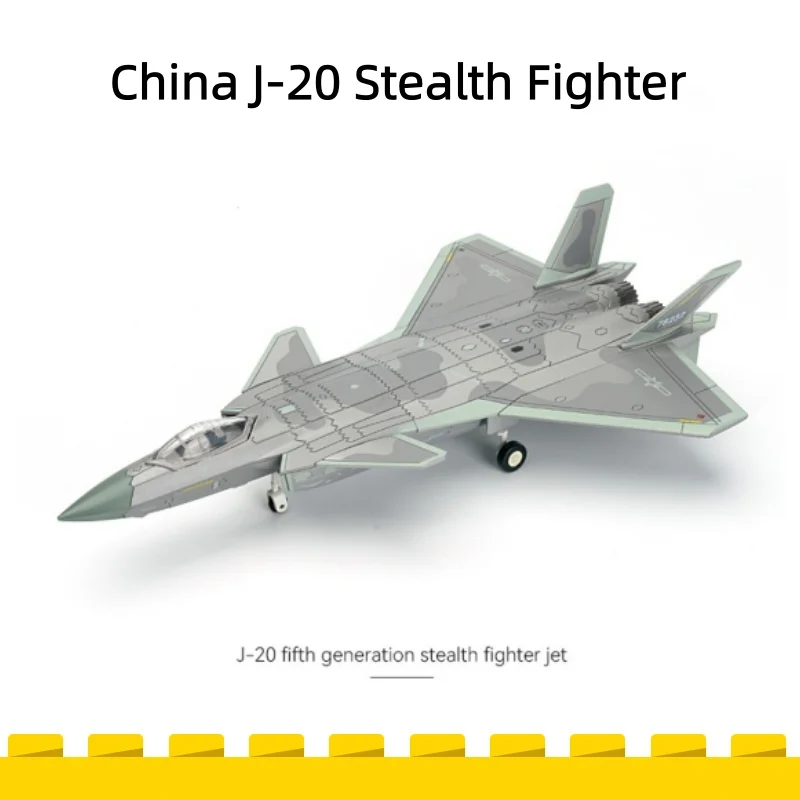 1/72 Chinese Creative Military Series Building Blocks Chengdu J-20 Stealth Fighter Fire Fang Jet Model Toys For Boys Xmas Gifts
