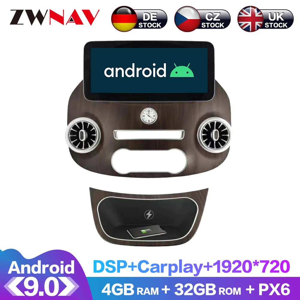 13.9 Inch Display Touch Screen For Benz Vito Android 9 Car GPS Navigation Carplay Car Multimedia Player Head Unit Androidauto