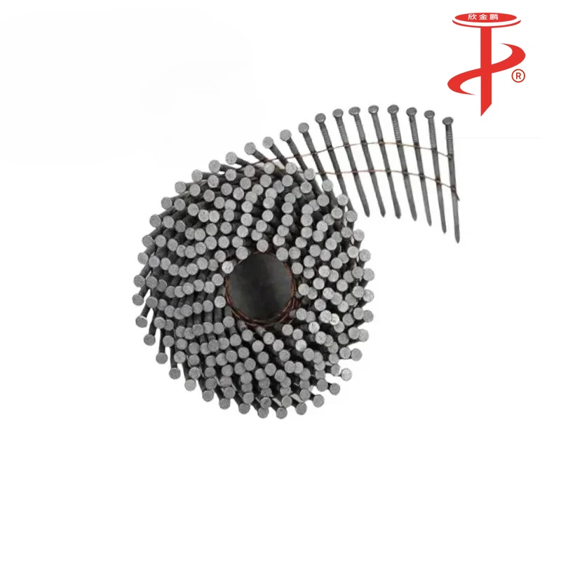 

Hot Dip Galvanized 64mm Flat Head Coil Nail Ring Shank Clou Tapissier for Construction and Woodworking Hardware Accessories
