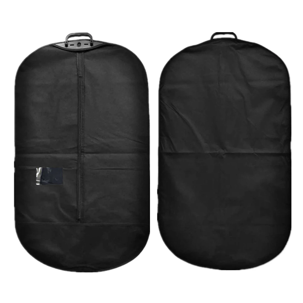 

Tote Bags Dust-proof Handbag Clothes Suit Cover Hanging Pocket Protectors Black