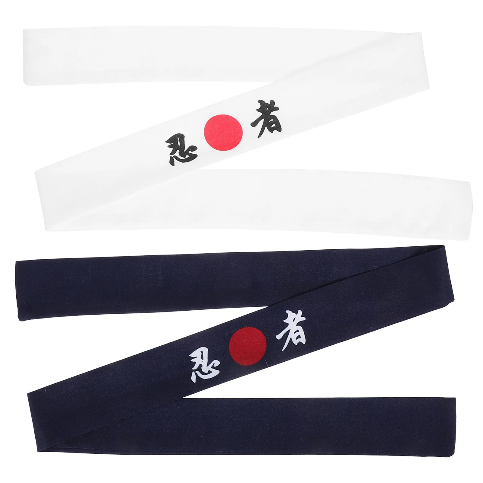 

2Pcs Japanese Headbands Breathable Elastic Hairbands Non-Slip for Cooking Yoga Chef Outfit Japanese Headband