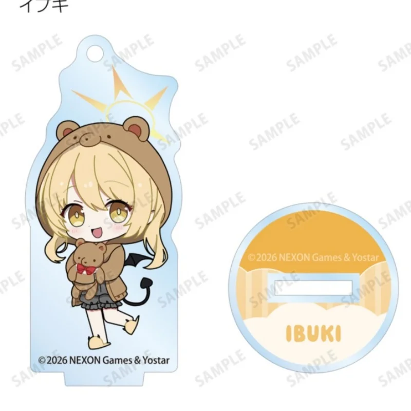Desktop Background Decorations 9PCS Acrylic Stand Model Plate Keychain Anime Blue Archive 10CM Kirara Ako Amau/Erika Kurihara