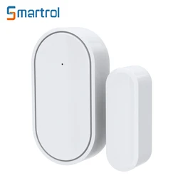 SMARTROL-Sensor inalámbrico para puerta y ventana, sistema de alarma antirrobo para el hogar, protección de seguridad, adecuado para Tuya, Wifi, Smart Life, 433