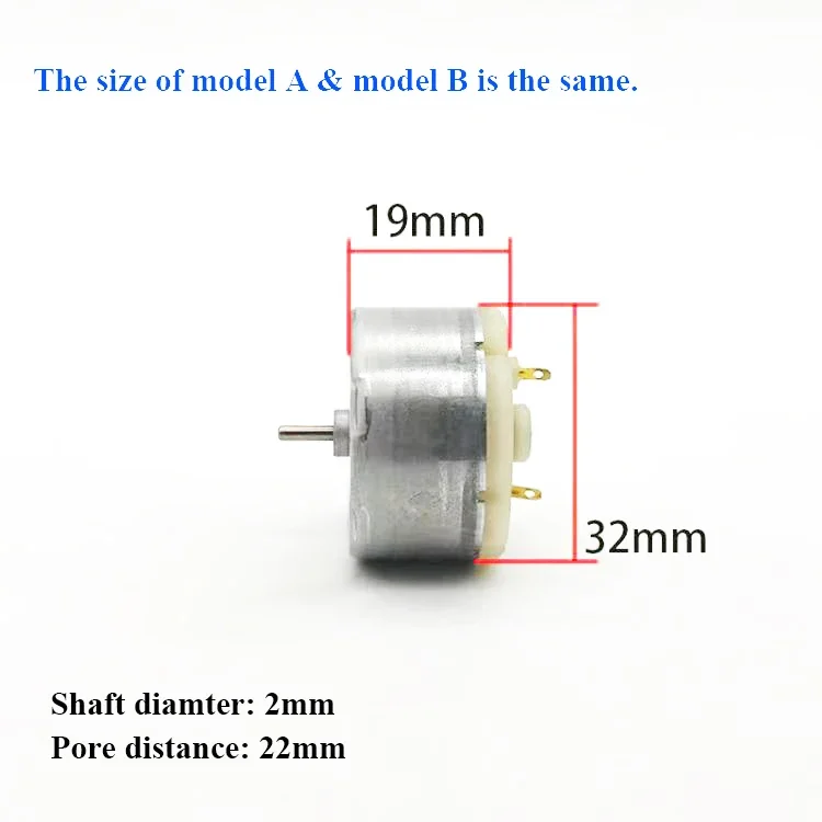 Mini STANDARD RC500-KW/14440 silnik Micro RC500-KN/10600 silnik prądu stałego 19mm * 32mm silnik elektryczny do robota zamiatającego