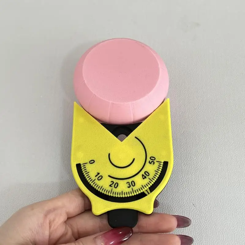~1Pcs Measuring Instrument Corner Radius Measuring Tool Portable Yellow/Orange Radius Measuring Tool With Scale