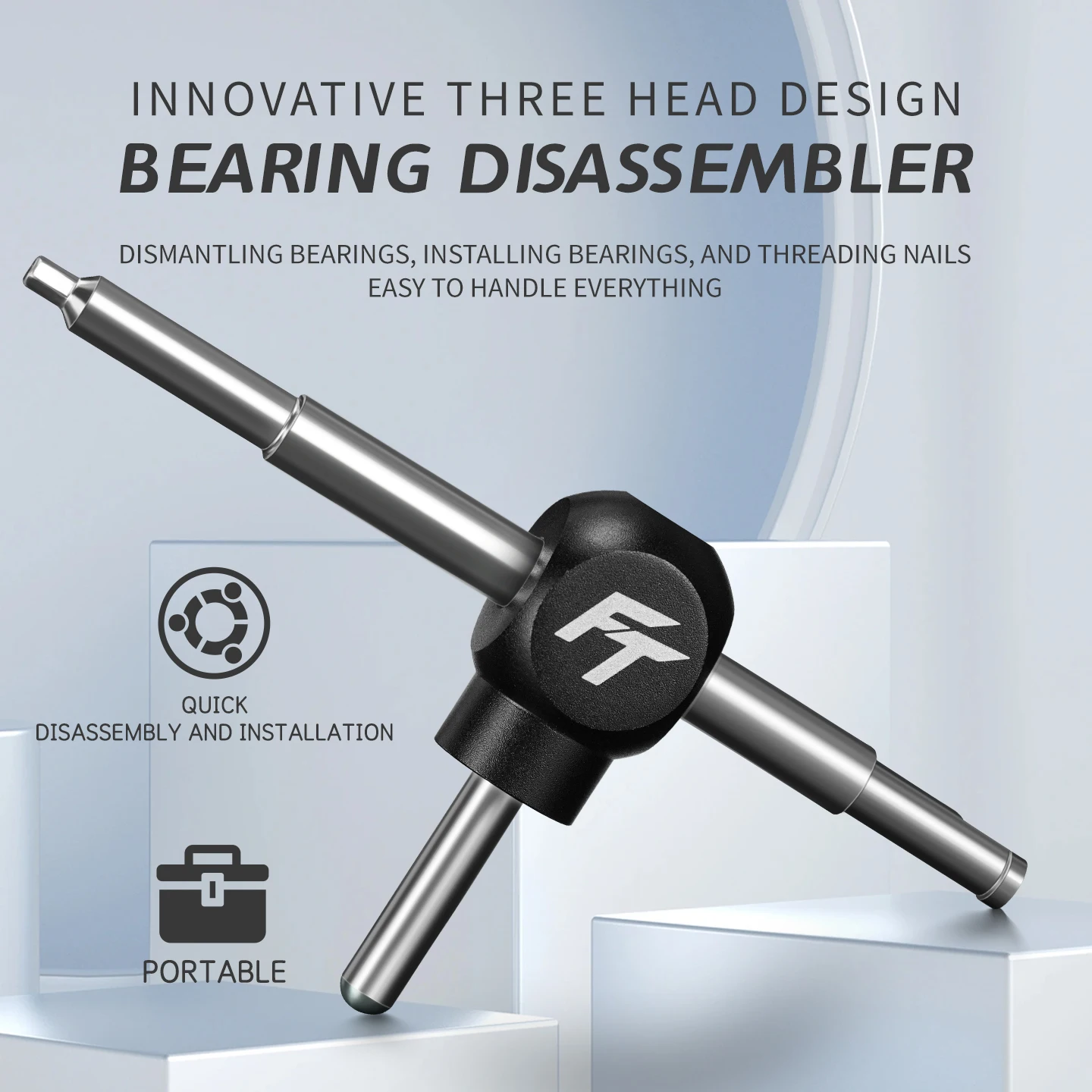 

Портативный роликовый скутер, скейтборд, инструмент для снятия подшипников колес 608, диаметр отверстия 8 мм, инструменты для установки, разборки и удаления