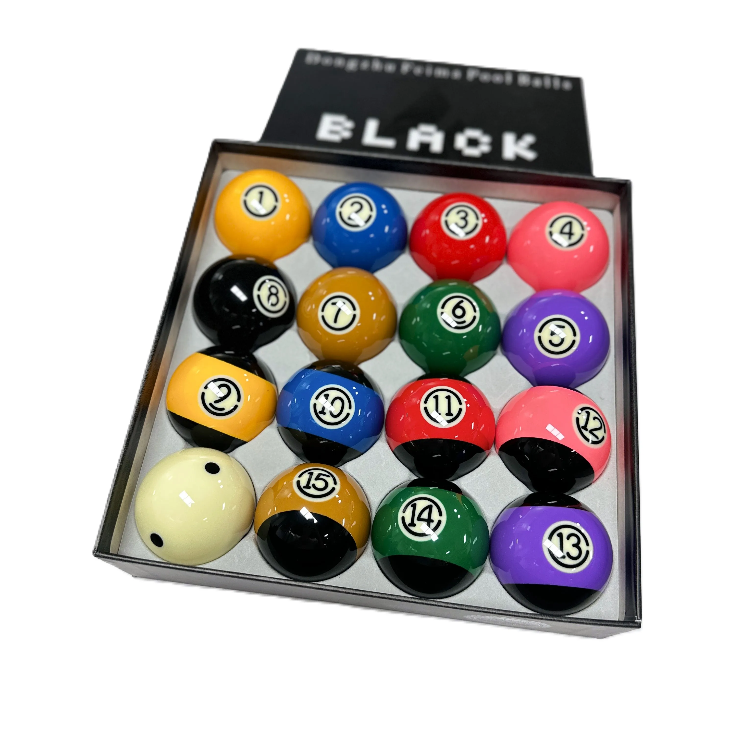 High Quality 57.2 mm Billiard Resin Pool Ball Set 16PCS/Set New Fashion Pool Ball/Nine-ball for Sale