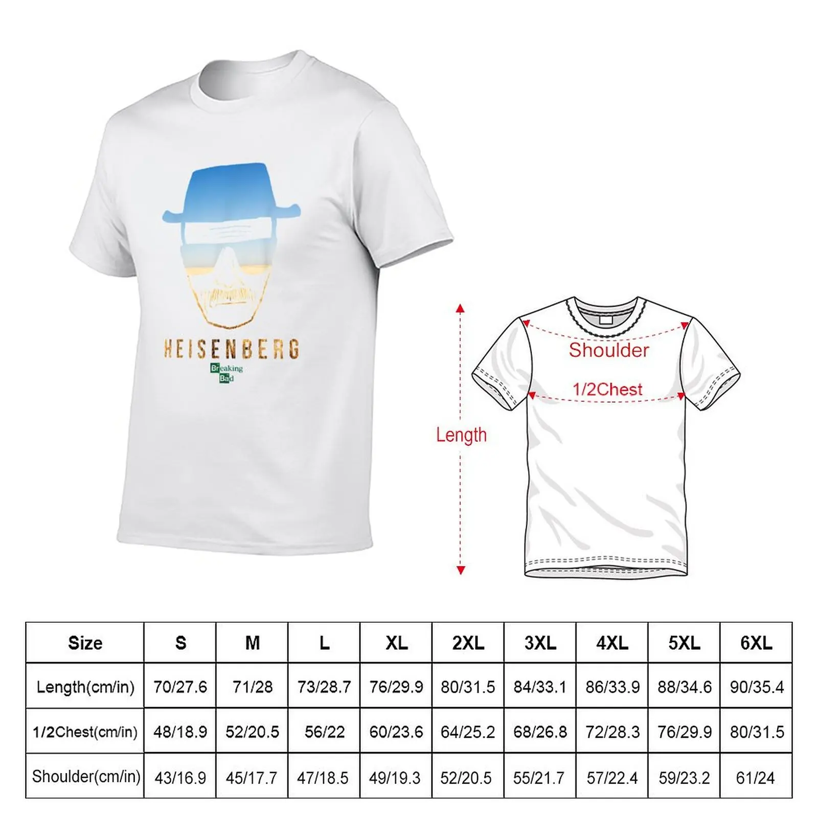 Breaking Bad Heisenberg Desert Horizon Outline T-Shirt man t shirt summer t shirt for man T-Shirt