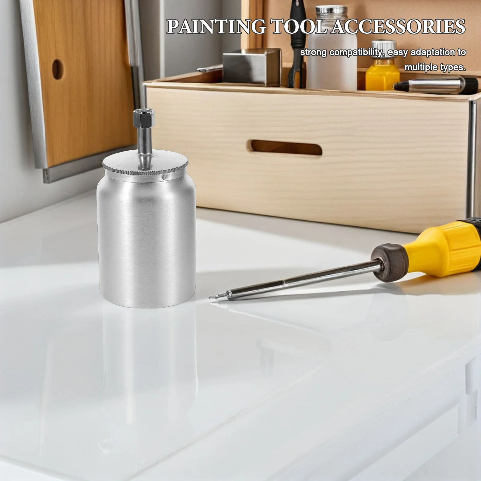 600 مللي رذاذ الطلاء قضيب كوب ل W77/75 الألومنيوم خزان بخاخ الطلاء خفيفة الوزن دائم لإعادة تشطيب أثاث السيارات #1