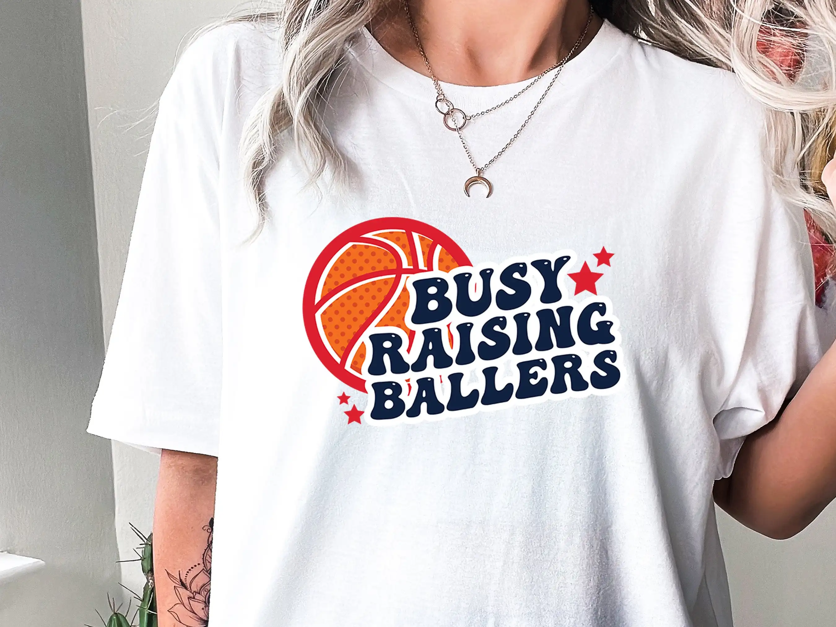 Busy Raising Ballers Retro Sports Mom T Shirt Unique for Birthday Mothers Day Game Her Mama Mother