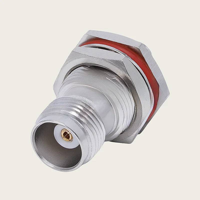 2pcs/lot TNC Female to SMA Female bulkhead through wall fixed adapter connector