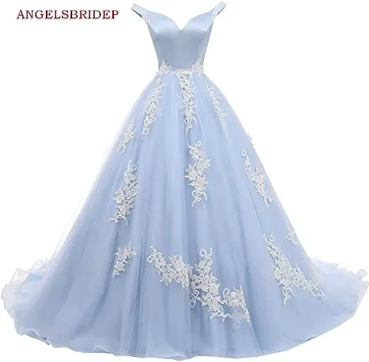 Schulter freies Ballkleid Quince anera Kleider für 15 Party Mode Applikation Organza süße 16 Prinzessin Geburtstags kleider