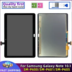 LCD Touch Screen Digitizer Assembly Replacement, Samsung Galaxy Tab Note 10.1 SM- P600 P601 P605, Original Tablet Display, New