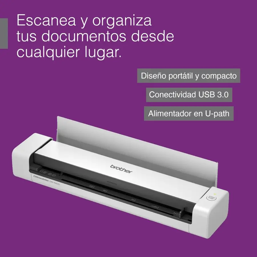 ماسح المستندات المتنقل المدمج المزدوج DS740D #4