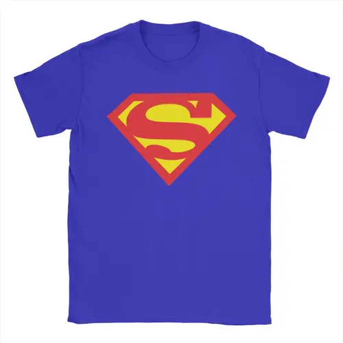 Imagen 2 del producto Camiseta con estampado gráfico de Supermans para hombre y mujer, camisetas 100% de algodón, ropa