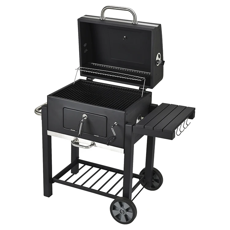 Heavy Duty BBQ Charcoal Smoker Grill Rack Outdoor Germany Barbecue BBQ Grill Charcoal With Wheels