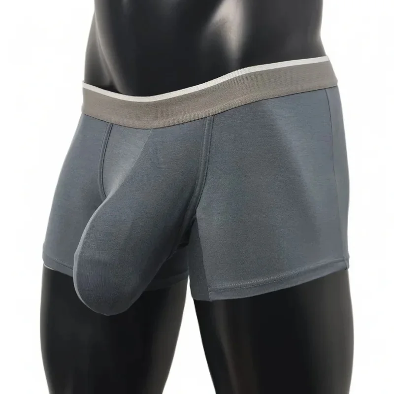 2026 Modal Men's Underwear Large Size Flat Angle Underpants Sexy Breathable Comfortable Underwear