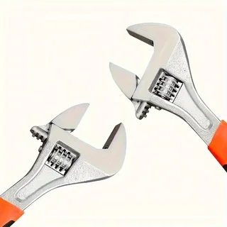 6 Inch Adjustable Wrench Set, Durable Metal Hand Tools, Manual Operation No Power Required, Universal Adjustable Spanner For DIY