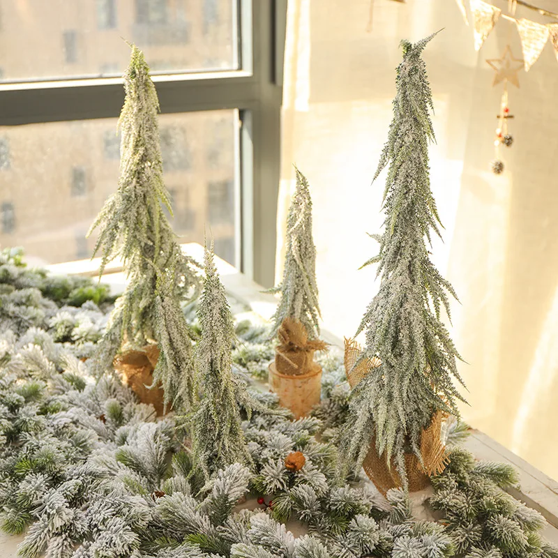 45/60/80CM Christmas Decoration PE Reusable Christmas Trees 2022 New Year Decor Navidad Green High Quality Christmas Tree