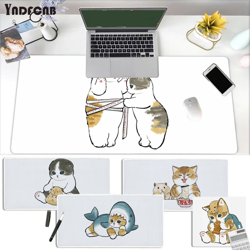 

Funny Anime Cat Mousepad Hot Large Gaming Mouse Pad XL Locking Edge Size For Gameing World Of Tanks CS GO Zelda