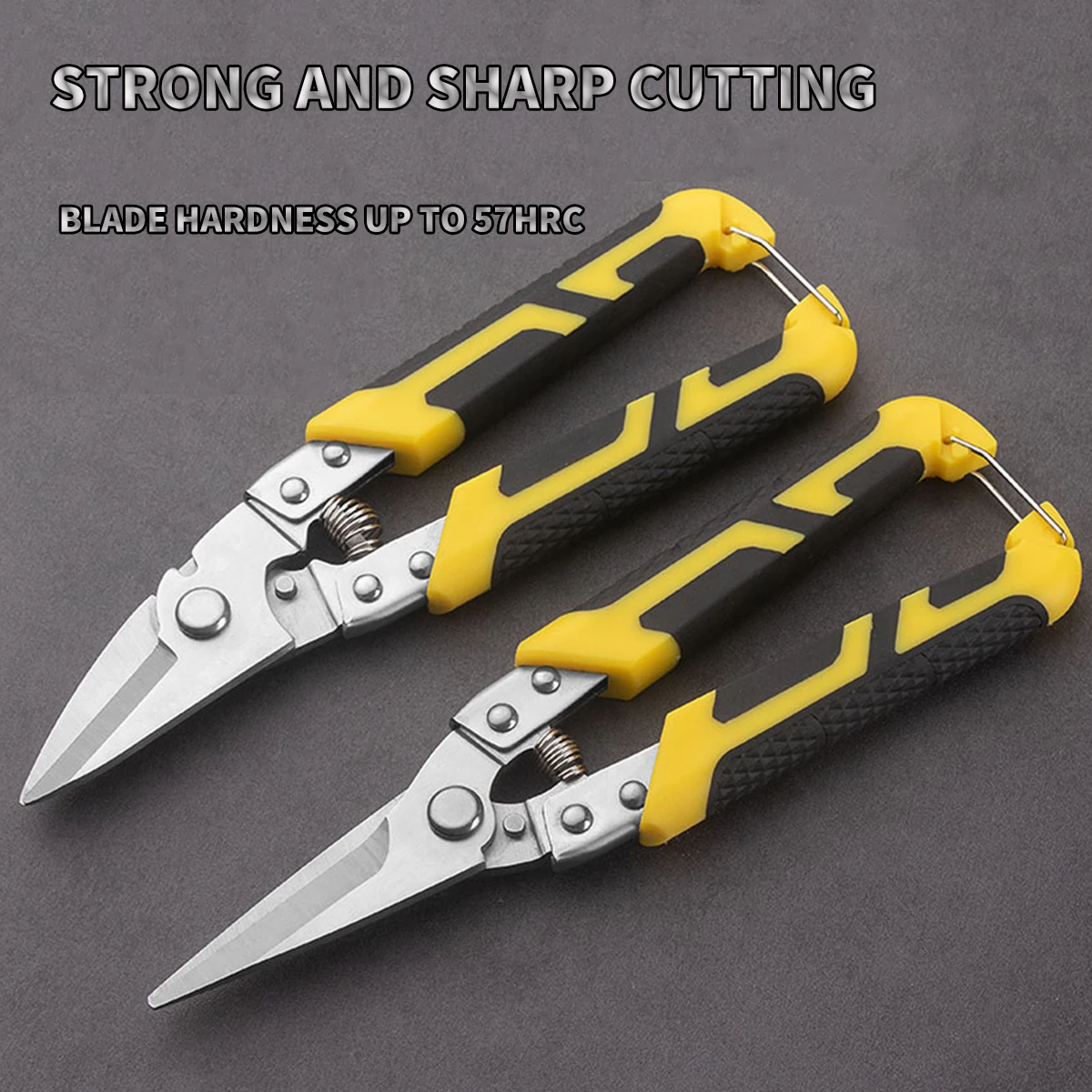 TUPI Commercial-Grade Aviation Snips | Stainless Steel Shears with Locking Mechanism, for Sheet Metal/Plant Equipment Servicing