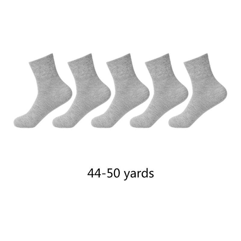 3 Pair Diabetic Extra Loose Ankle Socks No Binding Wide Top Stretched Seamless Solid Cotton Crew Socks for Women Mens