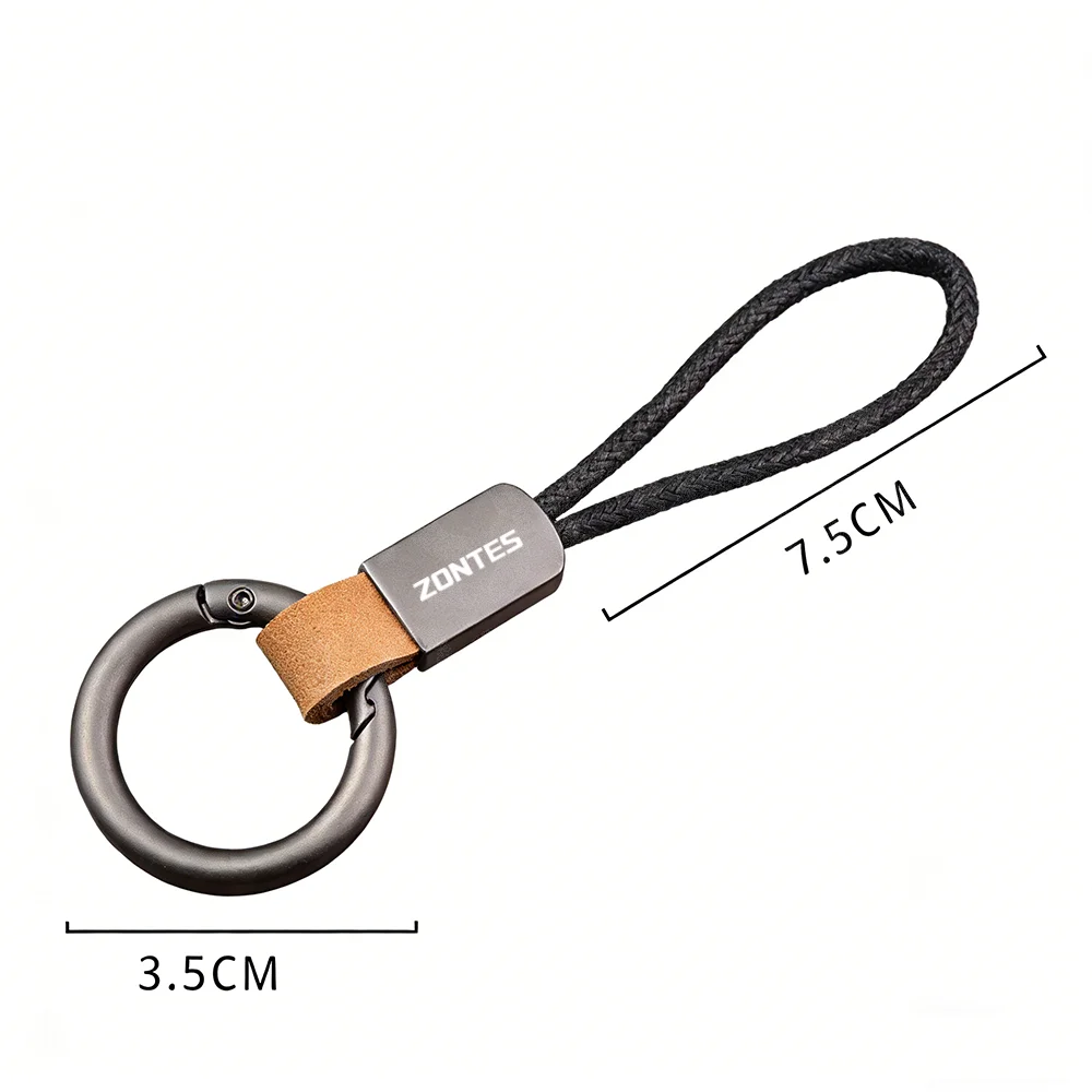 For Zontes G1 125 ZT125 G1 ZT125U ZT 125 U ZT 310X ZT310R Motorcycle Simple Metal Keychains Lanyard Creative Personality Ring