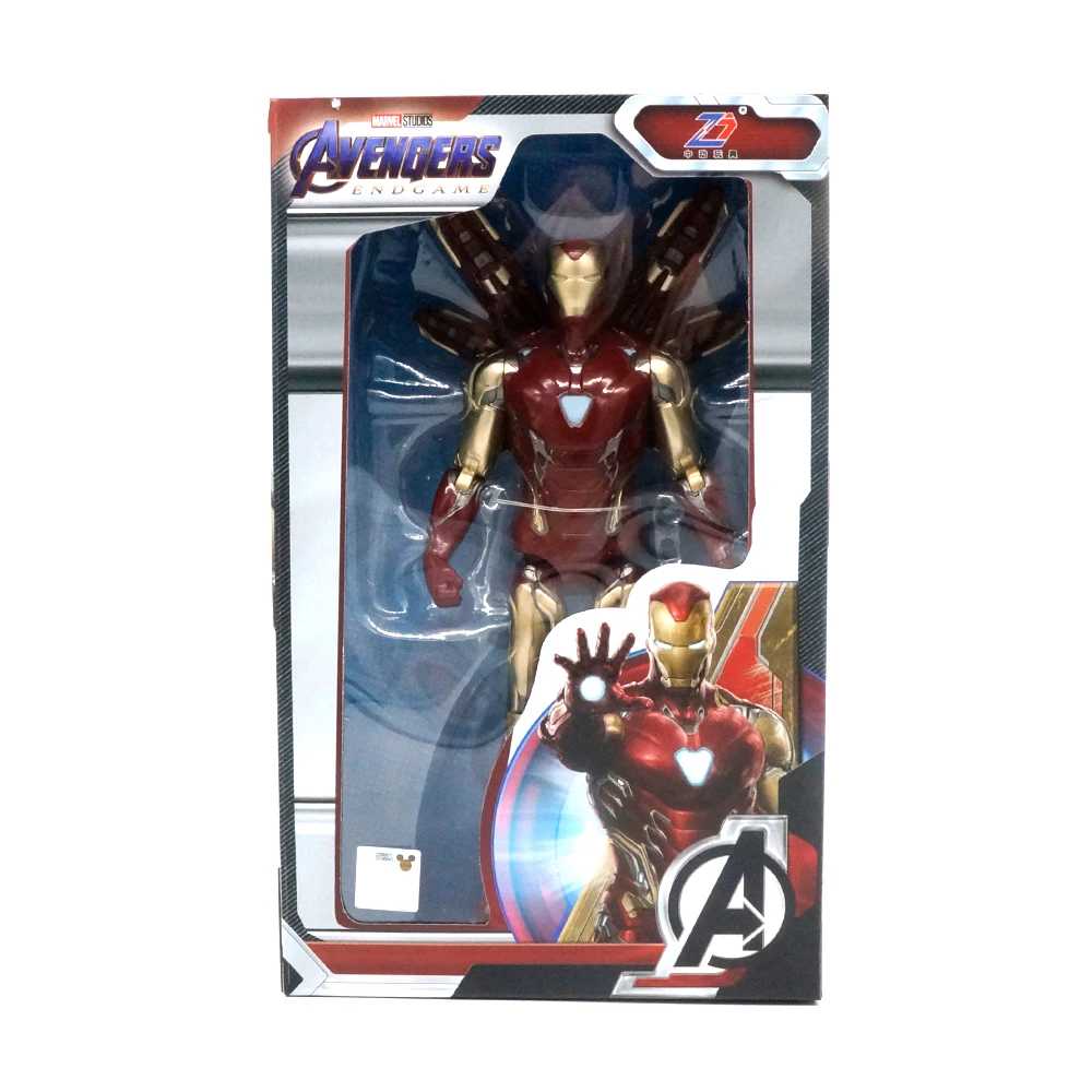 ZD Toys Avengers Series Joint Movable Iron man Spider-man Captain America Thanos Marvel Movie Action Figure 7 Inches Mark Dolls